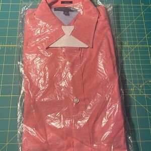 Tommy Hilfiger men’s dress shirt pink 15 dry cleaned